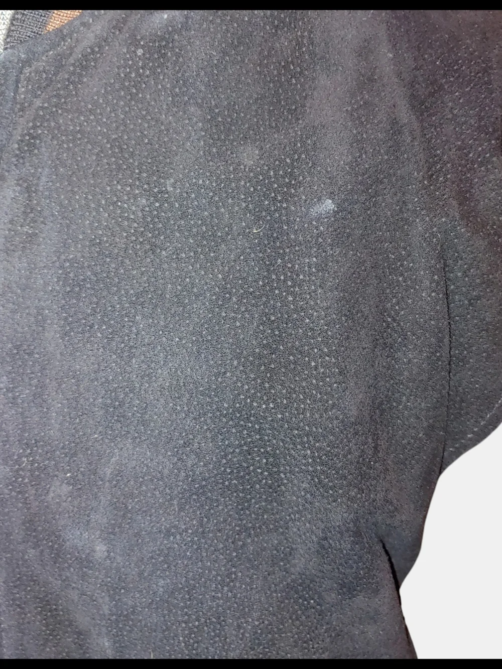 Men's Two-Tone Suede Bomber Jacket - Black & Brown